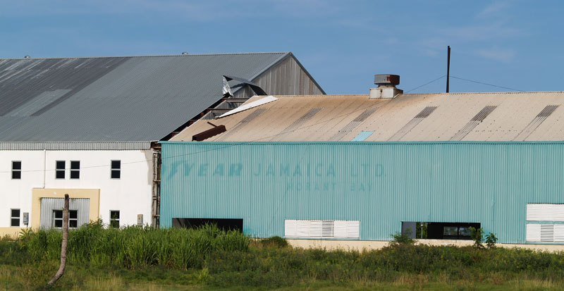 Casualty of discontinued “Industrialisation by Invitation” Strategy: Abandoned Good Year Tyre Factory in the economically deprived Parish of St Thomas © Wilberne Persaud 