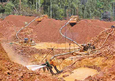Industrial gold mining operation in the Guyana hinterland is critical to the country's GDP